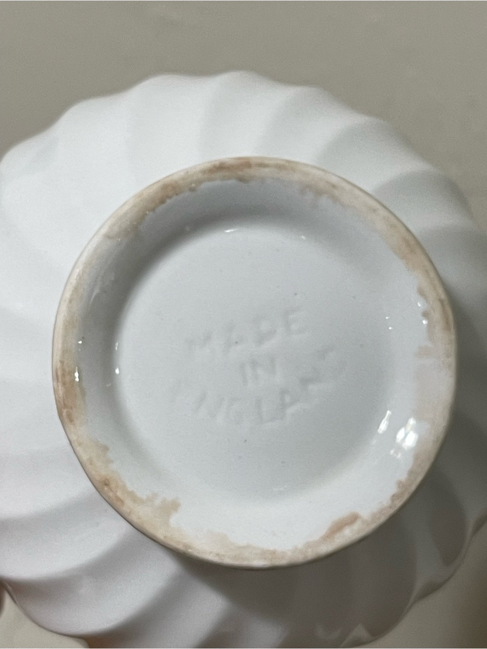 Johnson Brothers Regency Snowhite Pattern Sugar Bowl Swirl Made England Vintage - Picture 11 of 13